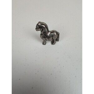 Vintage Tinn Per Mini Viking Horse Fjord Battle Handcast Pewter Figurine 1.4”